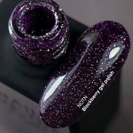 NOTN Гель-лак Blackberry, #358, світловідбиваючий фіолетовий, 10 ml #2