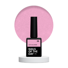 NOTN Гель Bottle Gel SHIMMER №5, 10 ml, ліловий зі срібним шимером #1