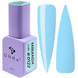 DNKa’ Gel Polish Miranda #0122, 12 ml, світло-блакитний #1