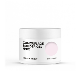 NOTD Builder Gel Camouflage №02, 30 ml, ніжно-рожевий камуфлюючий будівельний гель #1