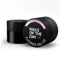 NOTD Flower Gel №02, 15 ml, будівельний гель з сухоцвітами #1