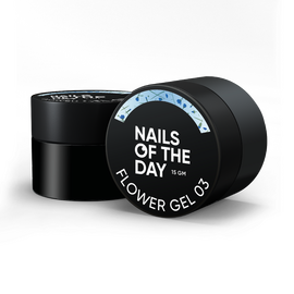 NOTD Flower Gel №03, 15 ml, будівельний гель з сухоцвітами #1