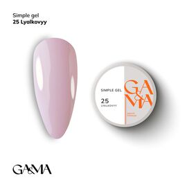 GA&MA. Simple builder gel #25 Baby Doll, 15 ml, гель без опилу, ляльковий #1