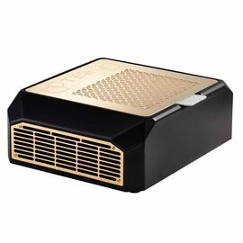 TERI. Desktop portable Nail dust Collector "Teri Diamond", Витяжка настільна, чорна зі сталевою решіткою "gold" #2