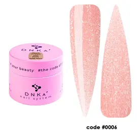 DNKa' Liquid Acrygel #0006 Shine Peach, 15 ml, рідкий гель #1