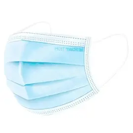 Hoff Medical Маски медичні 3-шарові, блакитні, 50 штук #1