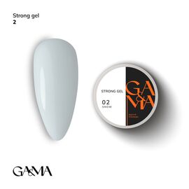 GA&MA. Strong builder gel, Snow #002, 30 ml, гель без опилу, сніжний #1