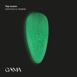 GA&MA. Lumen Top, glows in the dark, 15 ml, Топ люмінісцентний, без липкого шару #1