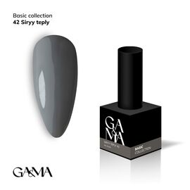 GA&MA. Gel polish #42 WARM GRAY, 10 ml, гель-лак, сірий теплий #1