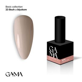GA&MA. Gel polish #23 SHIMMER BEIGE, 10 ml, гель-лак, беж з ніжним шимером #1