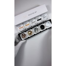 HEYLOVE. Solid paint set, White, 5*5 g, набір гель-фарб #2