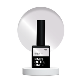 NOTN. Korean "Cat eye" Gel Polish #01, 10 ml, гель-лак "котяче око" світло-оливковий #1