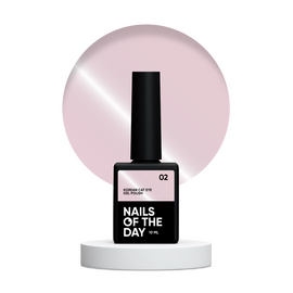 NOTN. Korean "Cat eye" Gel Polish #02, 10 ml, гель-лак "котяче око" свтло-рожевий димчастий #1