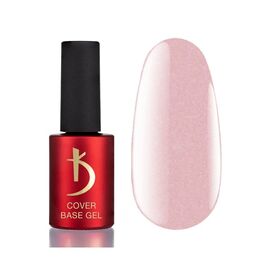 KODI Cover base gel #6, PINK with shimmer, 7 ml, пастельний рожевий з шимером #1