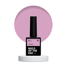 NOTD. Cover Base, NEW Formula #18, 10 ml, рожева камуфлююча база #1