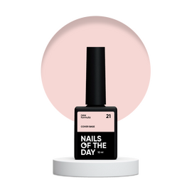 NOTD. Cover Base, NEW Formula #21, 10 ml, 10 ml, персикова камуфлююча база #1