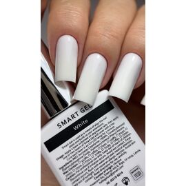 HEYLOVE. Smart gel, WHITE, 15 ml, builder gel in a bottle, гель для нарощування, білий #2