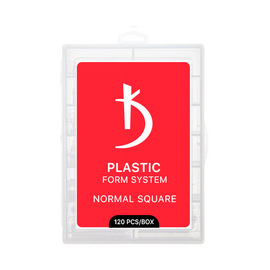 KODI. Plastic Top nail forms, Normal Square, 120 шт, верхні форми для моделювання нігтів #1