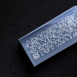 NOTD. Nail Silicone Molds, Letters, Молди силіконові, букви латинські #1