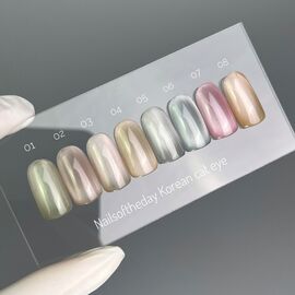NOTN. Korean "Cat eye" Gel Polish #03, 10 ml, гель-лак "котяче око" рожевий нюд #2