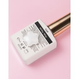 HEYLOVE. "Milky Way" Top coat, 15 ml, молочний топ без липкого шару #2