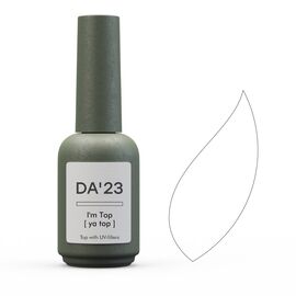 DA'23. Top coat, "I’m Top", no sticky with UV-filters, 14 ml, топ без липкого шару з UV-фільтрами #1