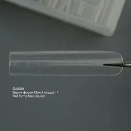 GA&MA. Top nail forms Maxi Square, верхні форми для нарощування (максі квадрат), 120 шт #2