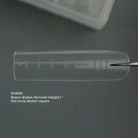 GA&MA. Top nail forms Modern Square, верхні форми для нарощування (арочний квадрат), 120 шт #2