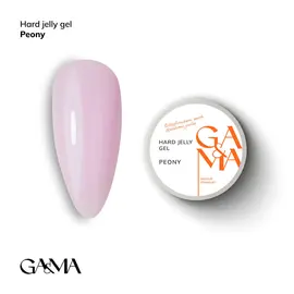 GaMa Hard Jelly Gel, Peony, 30 ml, гель-желе ніжно-рожевий #1
