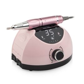 BUCOS. Nail drill "BUCOS X4 PRO", smooth pink, 65W. Фрезер + 6 покращених фрез, 35 тісяч оборотів, реверс #1