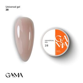 GA&MA. Universal gel 28, гель без опилу, рідкий, 15 ml #1