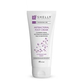 SHELLY.  Antibacterial foot cream with silver ions, green tea extract and menthol, 45 ml. Антибактеріальний крем для ніг з іонами срібла, екстрактом зеленого чаю та ментолом #1