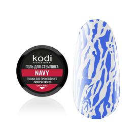 KODI. Stamping Gel Navy, синій електрик, 4 ml, гель для стемпінгу #1