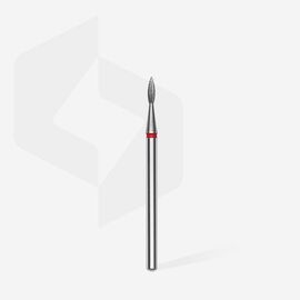 STALEKS. Фреза алмазна "ПОЛУМ'Я" червона, Ø 1.8 mm, гостра #1