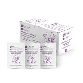 SHELLY.  Antibacterial foot cream with silver ions, green tea extract and menthol, 100 pcs*4 ml. Антибактеріальний крем для ніг з іонами срібла, екстрактом зеленого чаю та ментолом 100 шт*4 мл #1