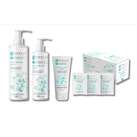 SHELLY. SET. Hand&Nails cream with keratin, silver and arnica extract, 50 pcs*4 ml. Крем для рук та нігтів з кератином, сріблом і екстрактом арніки, 50 шт*4 ml #2