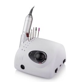 BUCOS. Nail drill "Bucos ZS-705", white, 65W. Фрезер + 6 покращених фрез, 35 тисяч оборотів, реверс, білий корпус #1