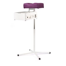 Teri. Pedicure stand for nail dust collector, purple. Педикюрна підставка для настільних витяжок з пурпурним верхом (під замовлення) #2