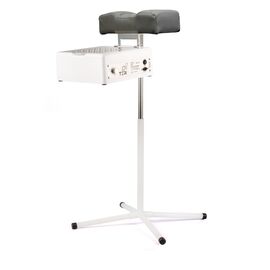 Teri. Pedicure stand for nail dust collector, graphite. Педикюрна підставка для настільних витяжок з графітовим верхом (під замовлення) #2