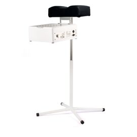 Teri. Pedicure stand for nail dust collector, black. Педикюрна підставка для настільних витяжок з чорним верхом (під замовлення) #2