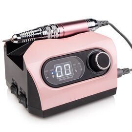 BUCOS. Nail drill "Bucos ZS-717", pink, 65W. Фрезер + 6 покращених фрез, 35 тисяч оборотів, реверс, рожевий корпус #1