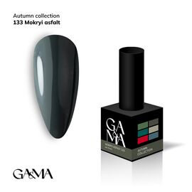 GA&MA. Gel polish #133 Asphalt, 10 ml, гель-лак, Мокрий асфальт #1