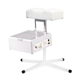 Teri. Pedicure stand for nail dust collector, white. Педикюрна підставка для настільних витяжок з білим верхом (під замовлення) #1