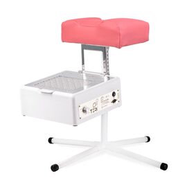 Teri. Pedicure stand for nail dust collector, pink. Педикюрна підставка для настільних витяжок з рожевим верхом (під замовлення) #1