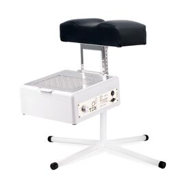 Teri. Pedicure stand for nail dust collector, black. Педикюрна підставка для настільних витяжок з чорним верхом (під замовлення) #1