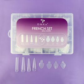 DNKa’. French Set plus molds DNKa, 192/96pcs. Френч сет (верхні форми + молди) 192/96 шт #1