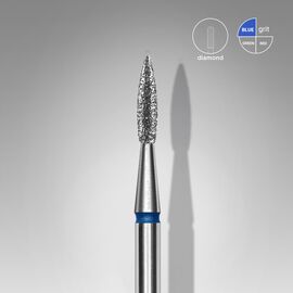 STALEKS. Фреза алмазна "ПОЛУМ'Я" синя, Ø 1.8 mm, гостра #1