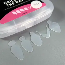 NOTD. French tips guide, Molds, / TYPE 9, 60 шт/5 видів, Молди силіконові #1