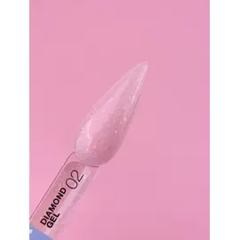 LUNAmoon. Diamond Builder Gel #2, 15 ml, гель для нарощування з блискітками #2