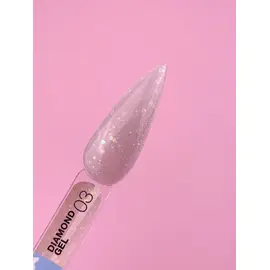 LUNAmoon. Diamond Builder Gel #3, 15 ml, гель для нарощування з блискітками #2